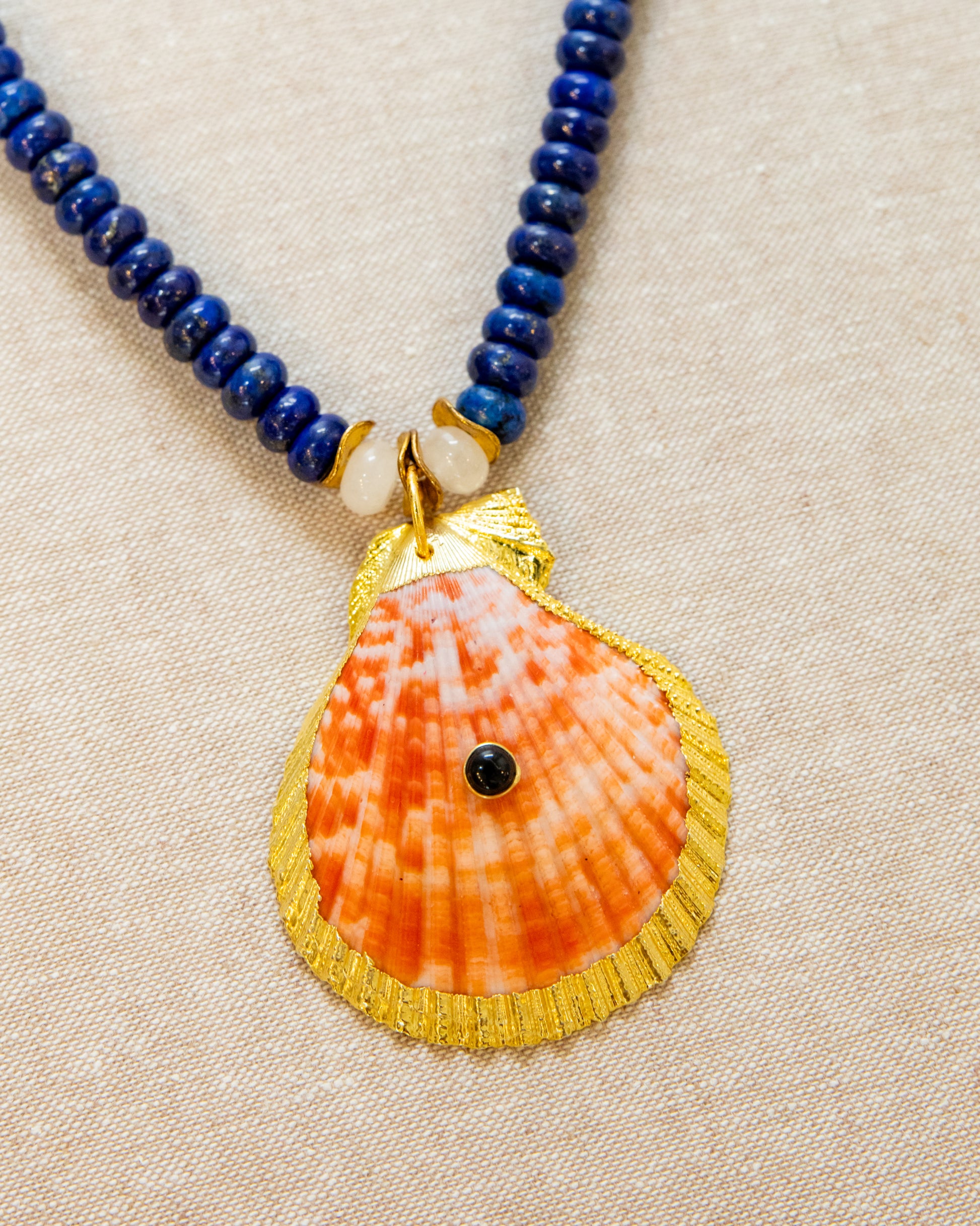 Shell Necklace Coral