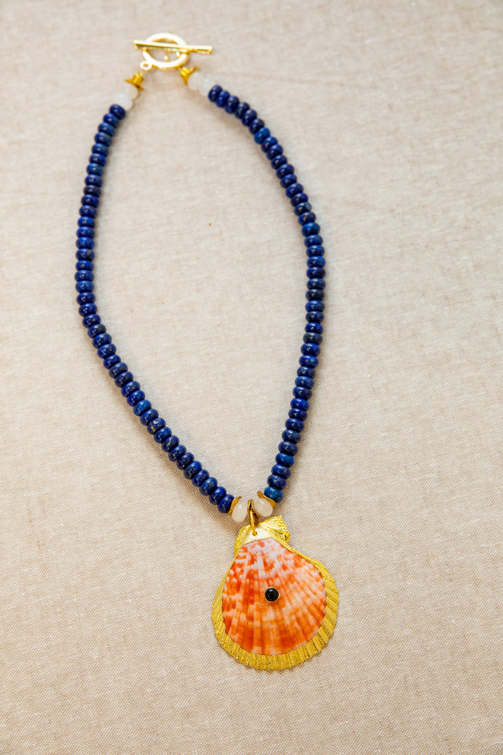 Shell Necklace Coral