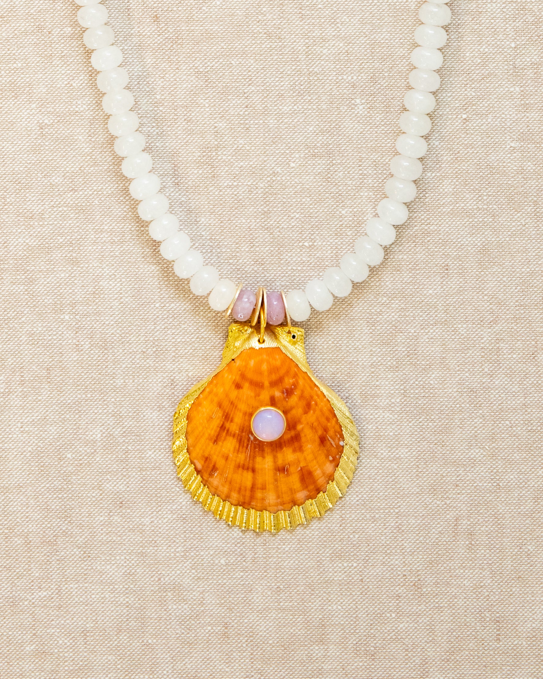 Shell Necklace Tangerine