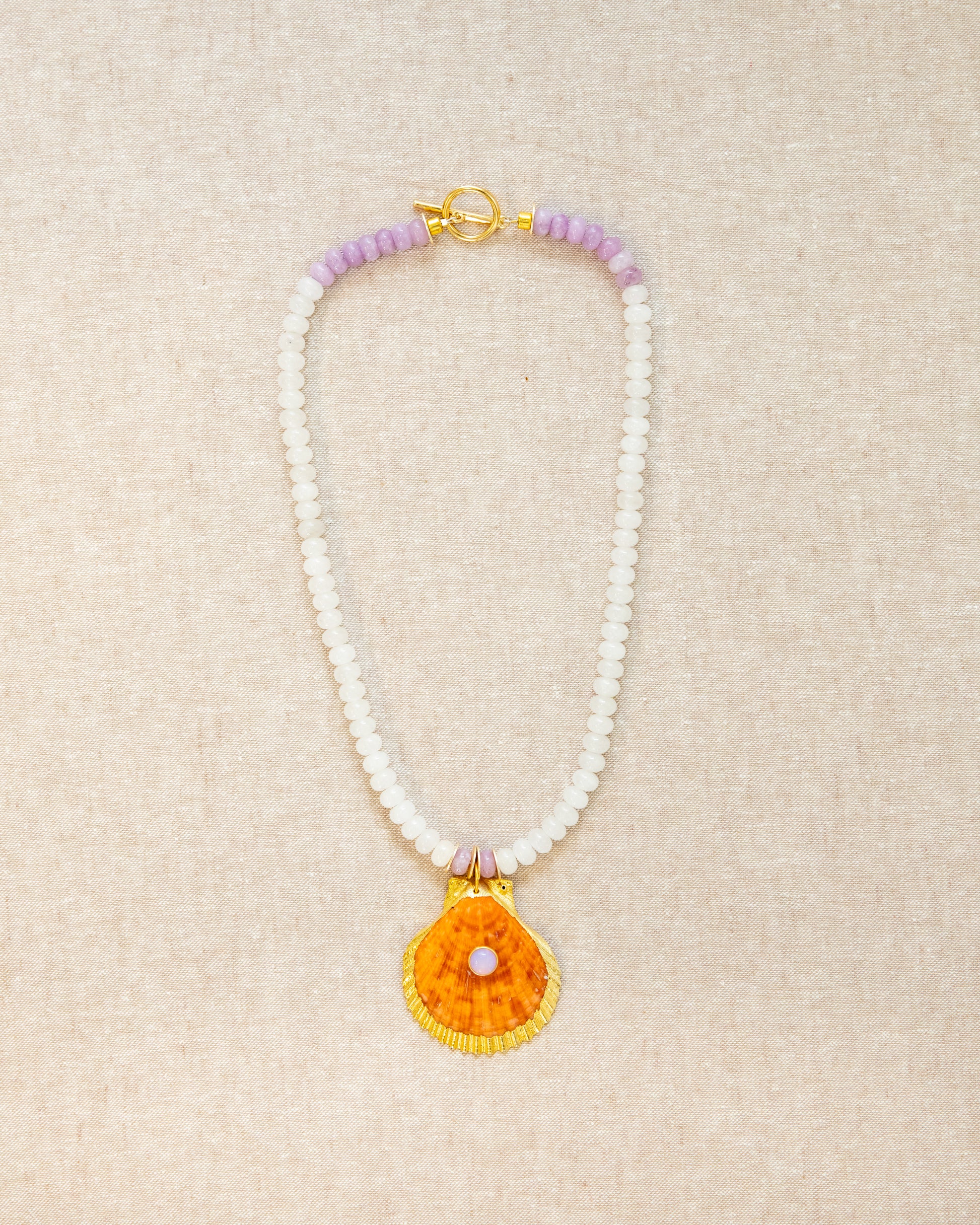 Shell Necklace Tangerine
